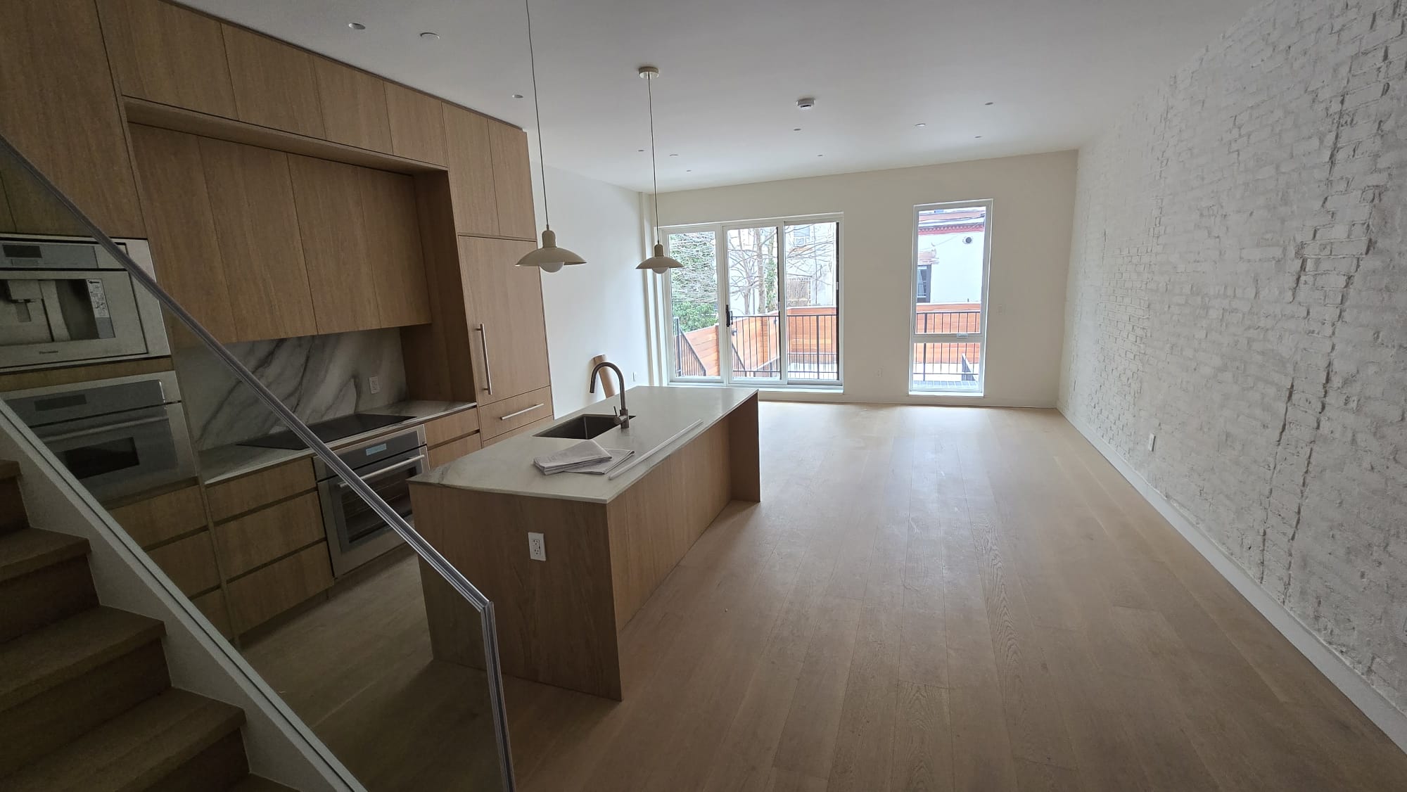 Completed Open-Plan Kitchen & Living Area